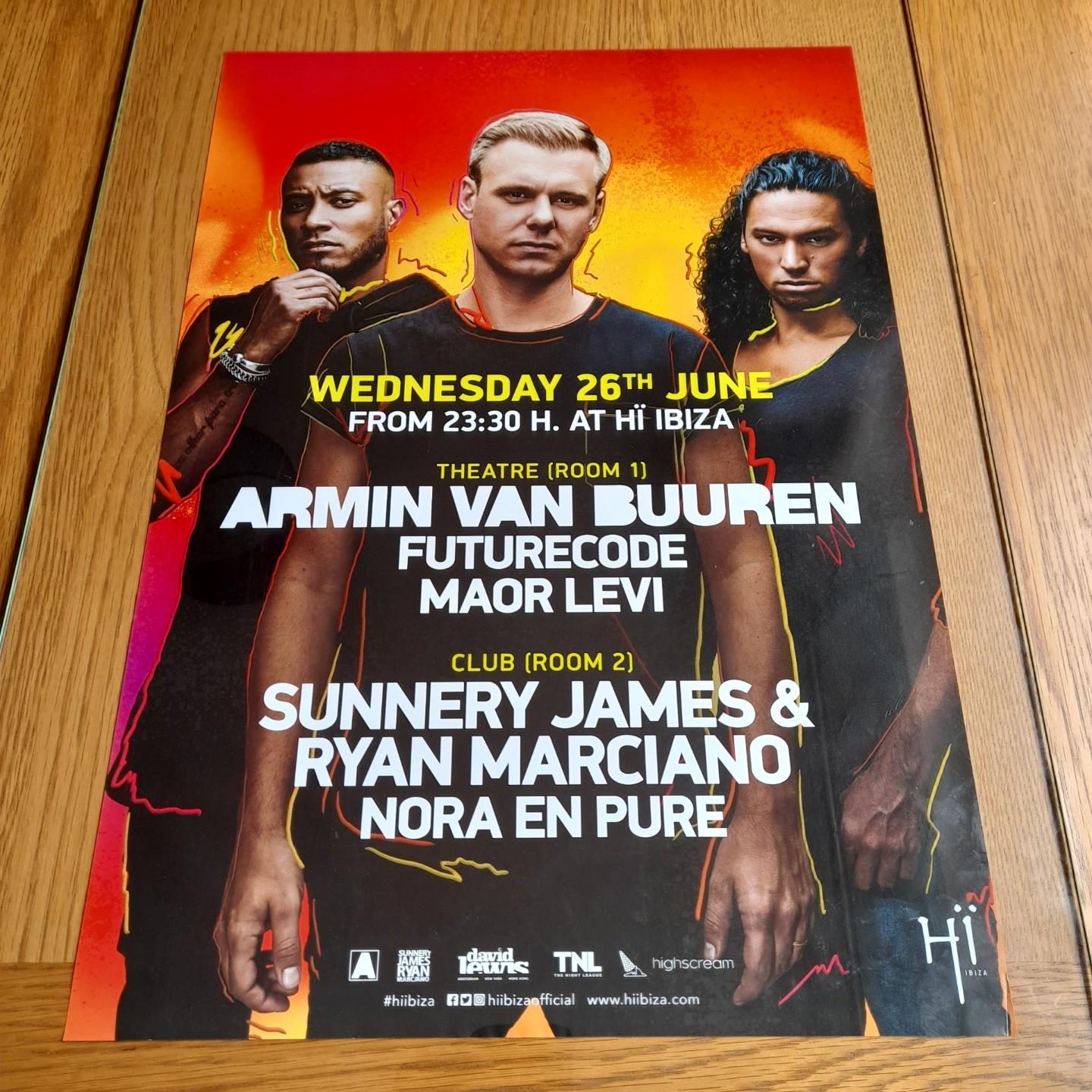 ARMIN VAN BUUREN @ HI CLUB 2019 - IBIZA CLUB POSTERS - DJ HOUSE MUSIC PARTY - Picture 11 of 16