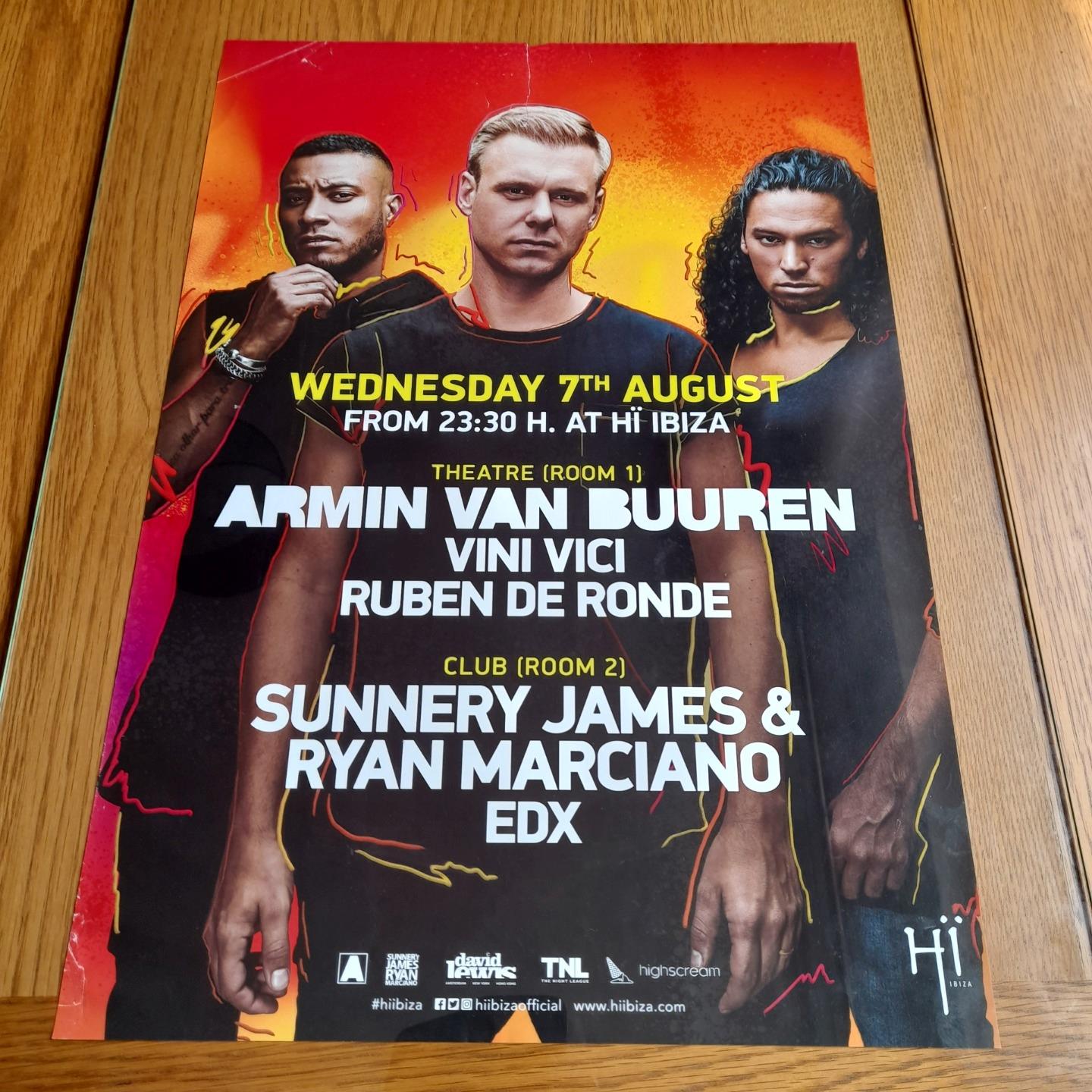 ARMIN VAN BUUREN @ HI CLUB 2019 - IBIZA CLUB POSTERS - DJ HOUSE MUSIC PARTY - Picture 15 of 16