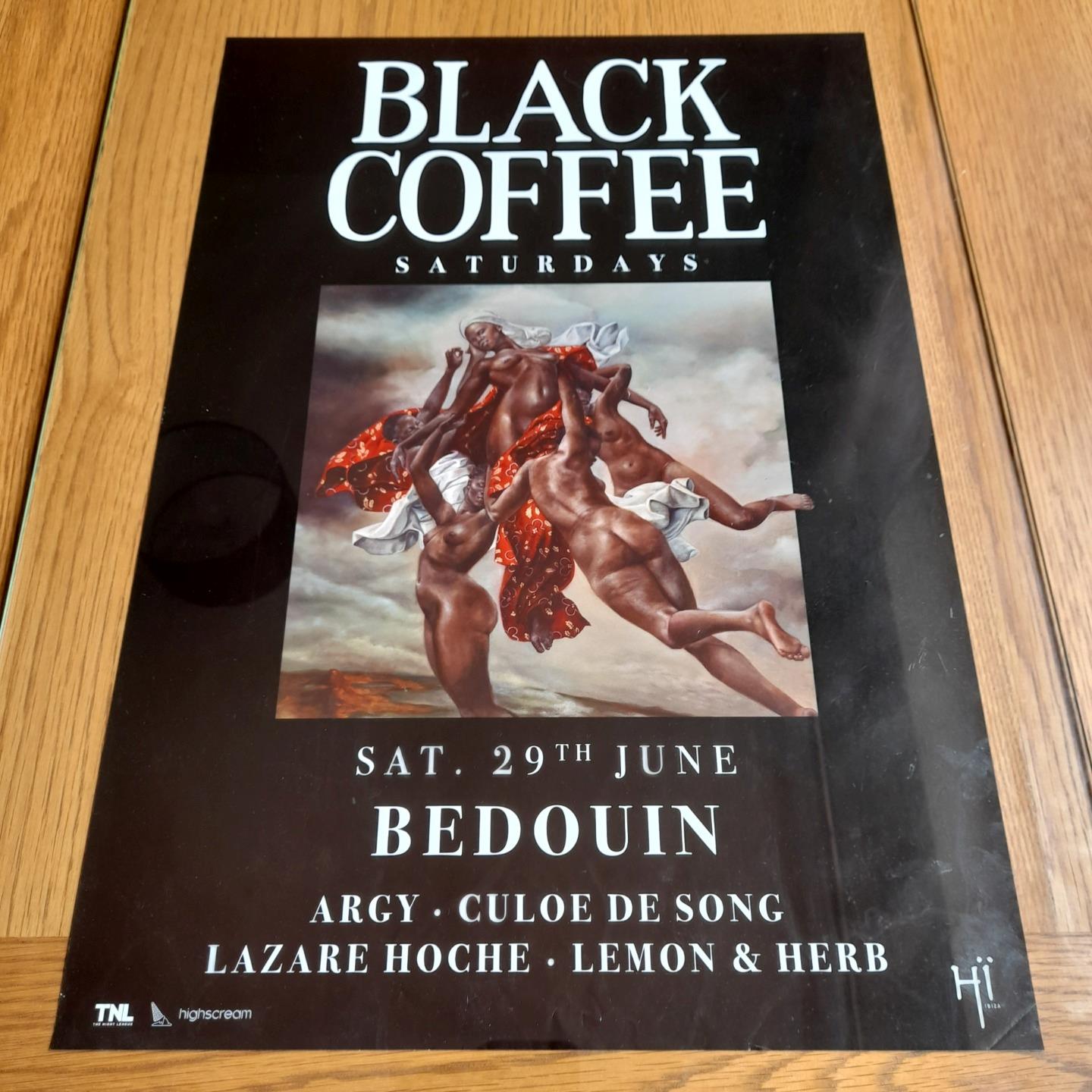 BLACK COFFEE @ HI CLUB 2019 - IBIZA CLUB POSTERS - DJ TRIBAL HOUSE MUSIC - Picture 14 of 24