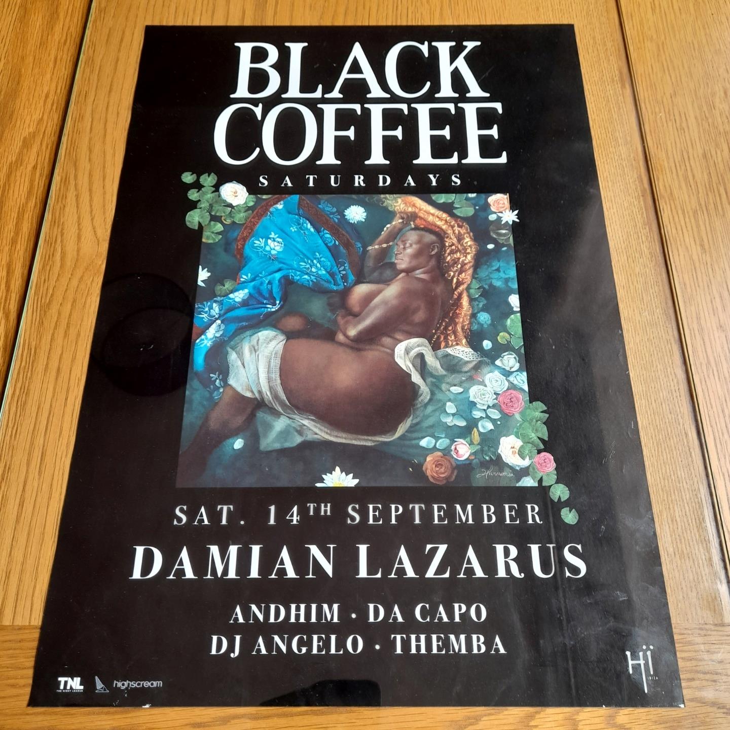 BLACK COFFEE @ HI CLUB 2019 - IBIZA CLUB POSTERS - DJ TRIBAL HOUSE MUSIC - Picture 22 of 24
