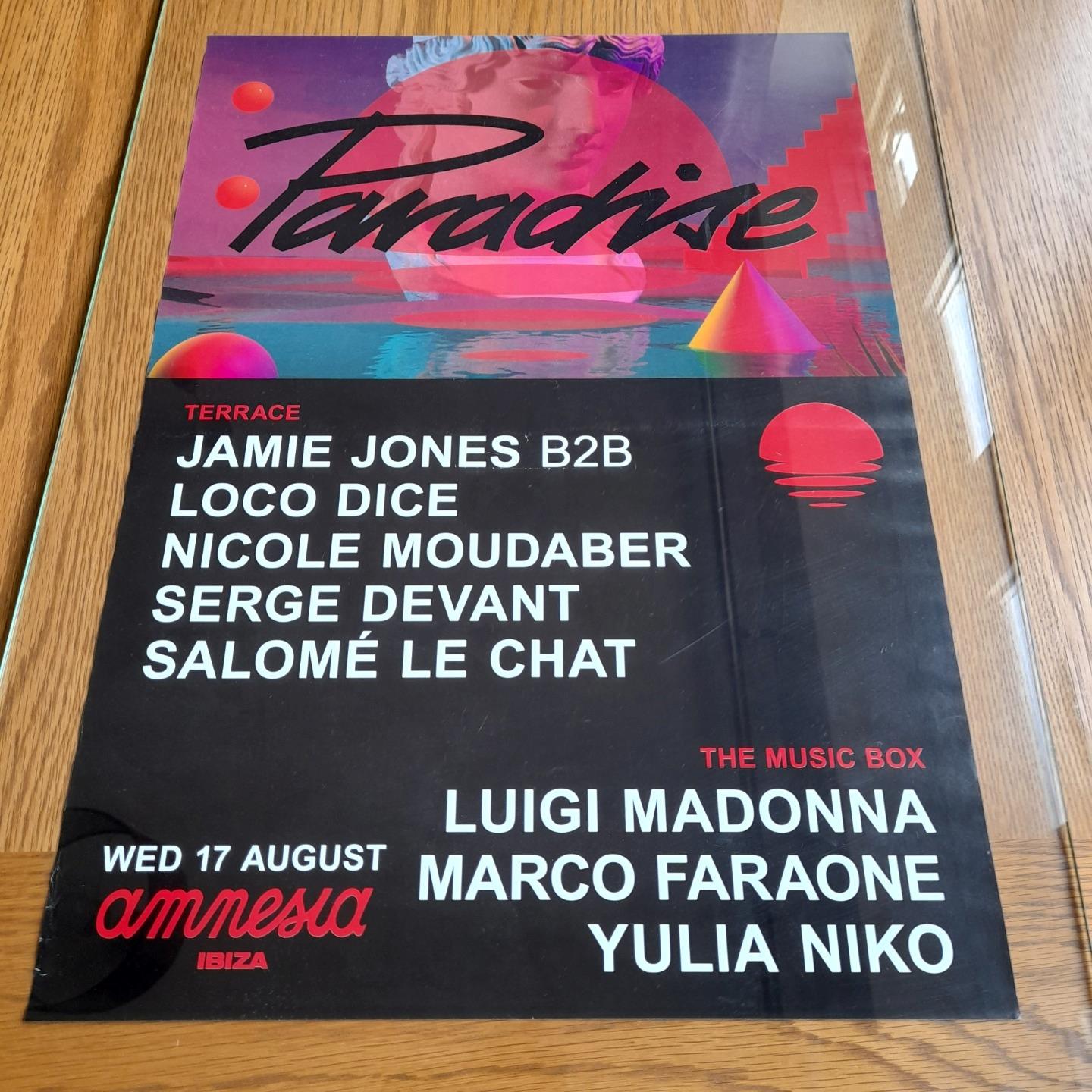 PARADISE JAMIE JONES @ AMNESIA IBIZA 2022 - IBIZA CLUB POSTERS - DJ HOUSE MUSIC - Picture 15 of 20