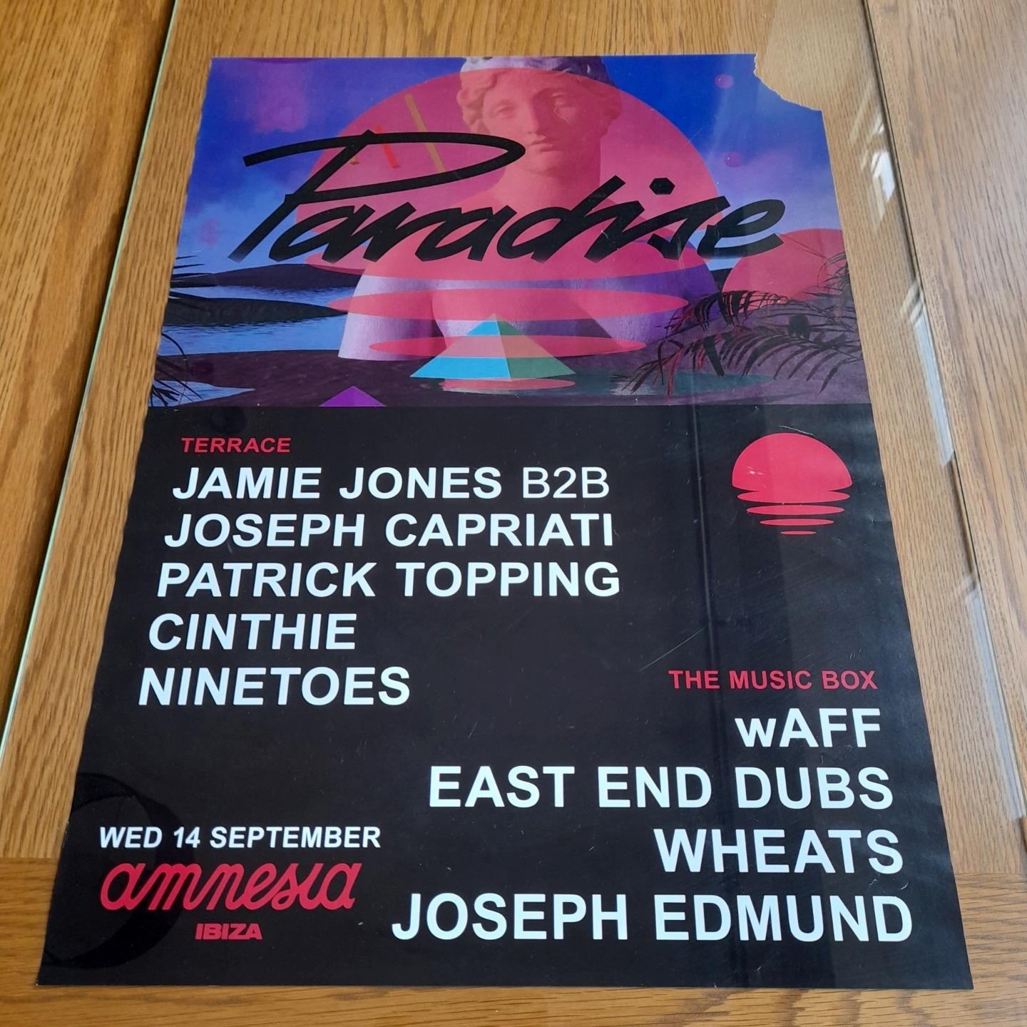 PARADISE JAMIE JONES @ AMNESIA IBIZA 2022 - IBIZA CLUB POSTERS - DJ HOUSE MUSIC - Picture 19 of 20