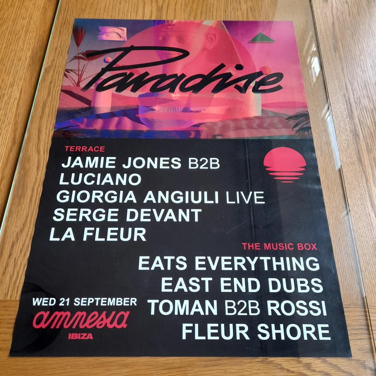 PARADISE JAMIE JONES @ AMNESIA IBIZA 2022 - IBIZA CLUB POSTERS - DJ HOUSE MUSIC - Picture 20 of 20