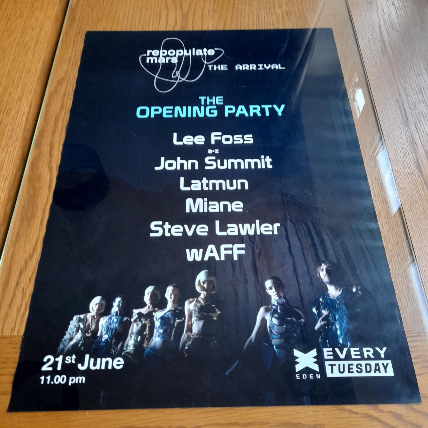 REPOPULATE MARS LEE FOSS @ EDEN IBIZA 2022 - IBIZA CLUB POSTERS - DJ HOUSE MUSIC - Picture 14 of 24