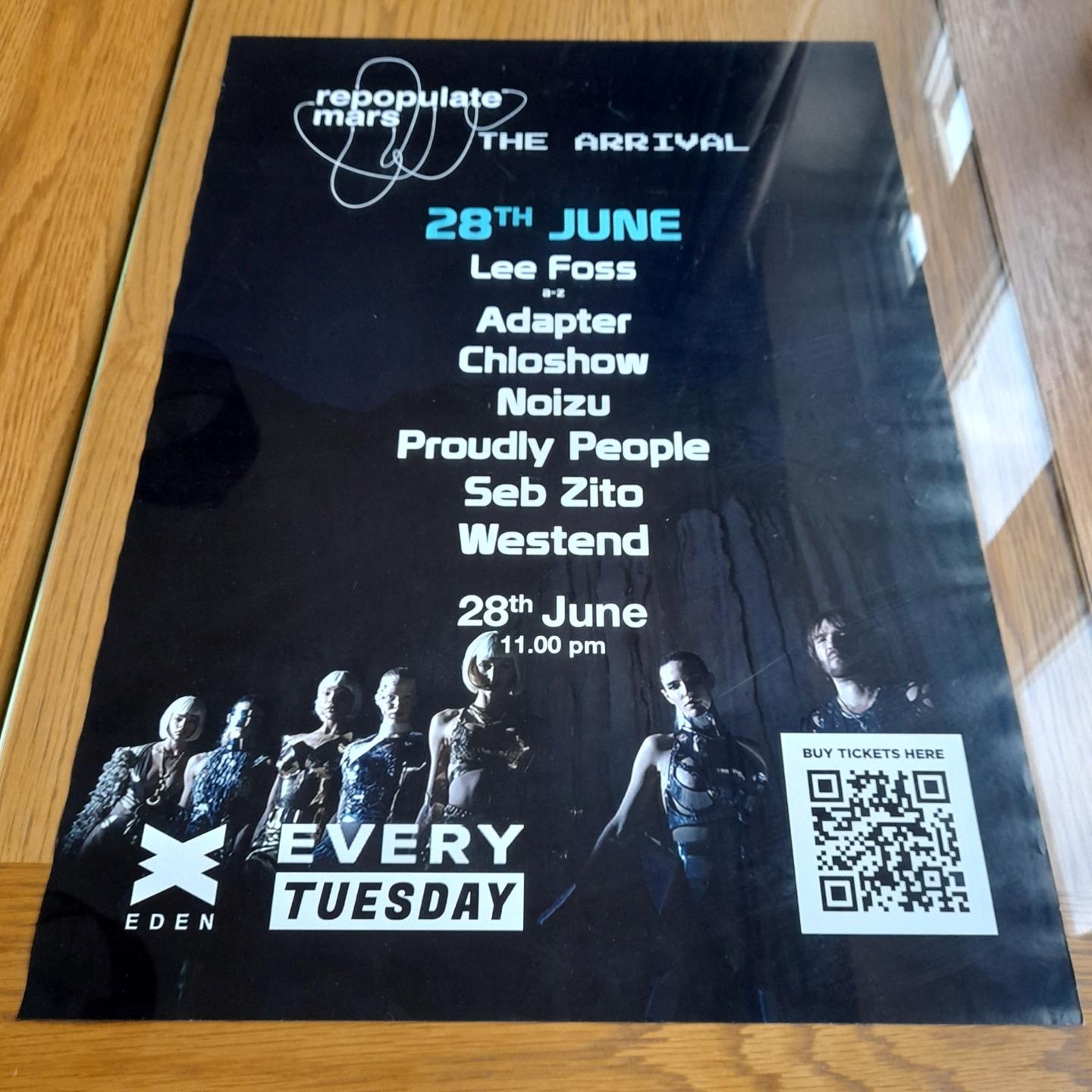 REPOPULATE MARS LEE FOSS @ EDEN IBIZA 2022 - IBIZA CLUB POSTERS - DJ HOUSE MUSIC - Picture 15 of 24