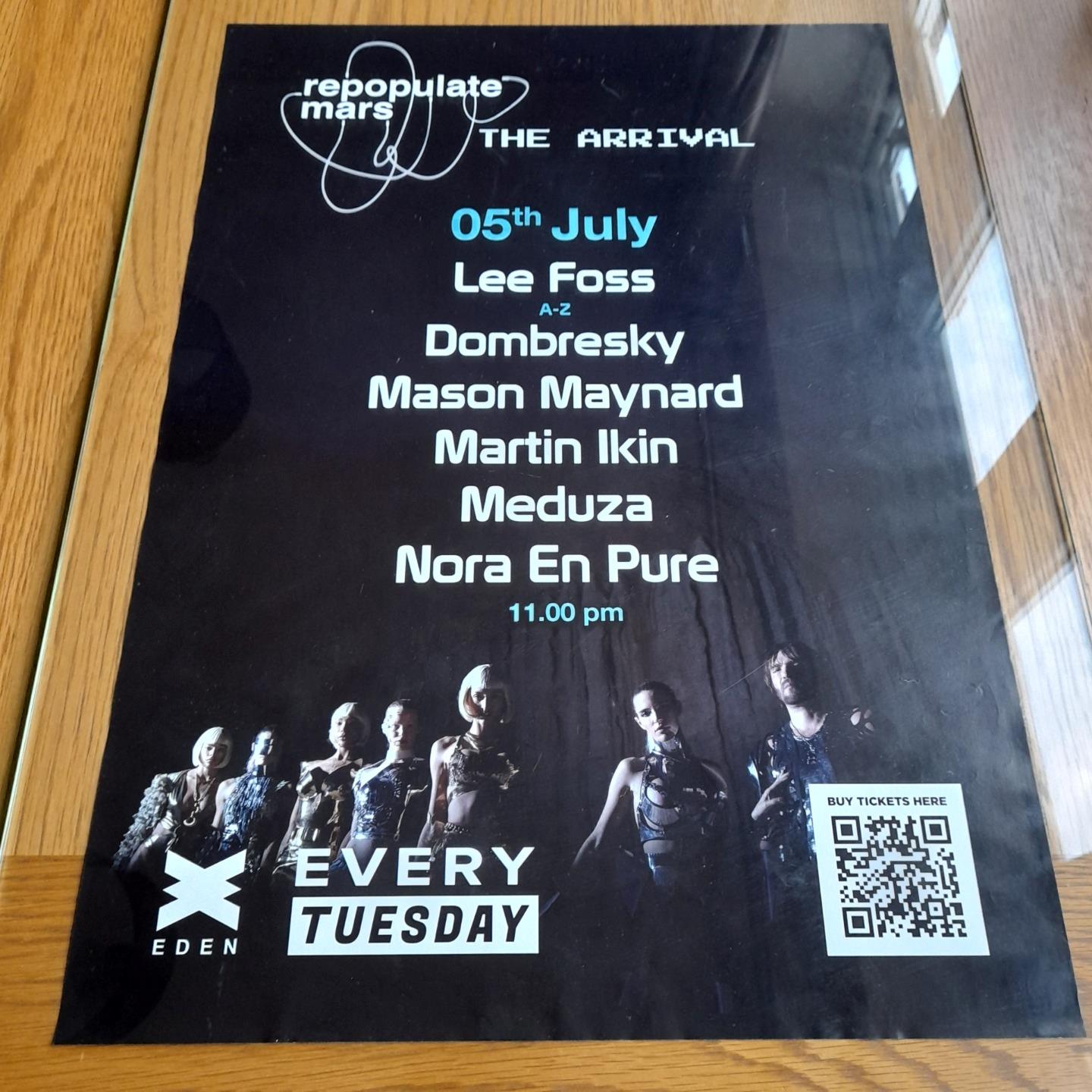 REPOPULATE MARS LEE FOSS @ EDEN IBIZA 2022 - IBIZA CLUB POSTERS - DJ HOUSE MUSIC - Picture 16 of 24