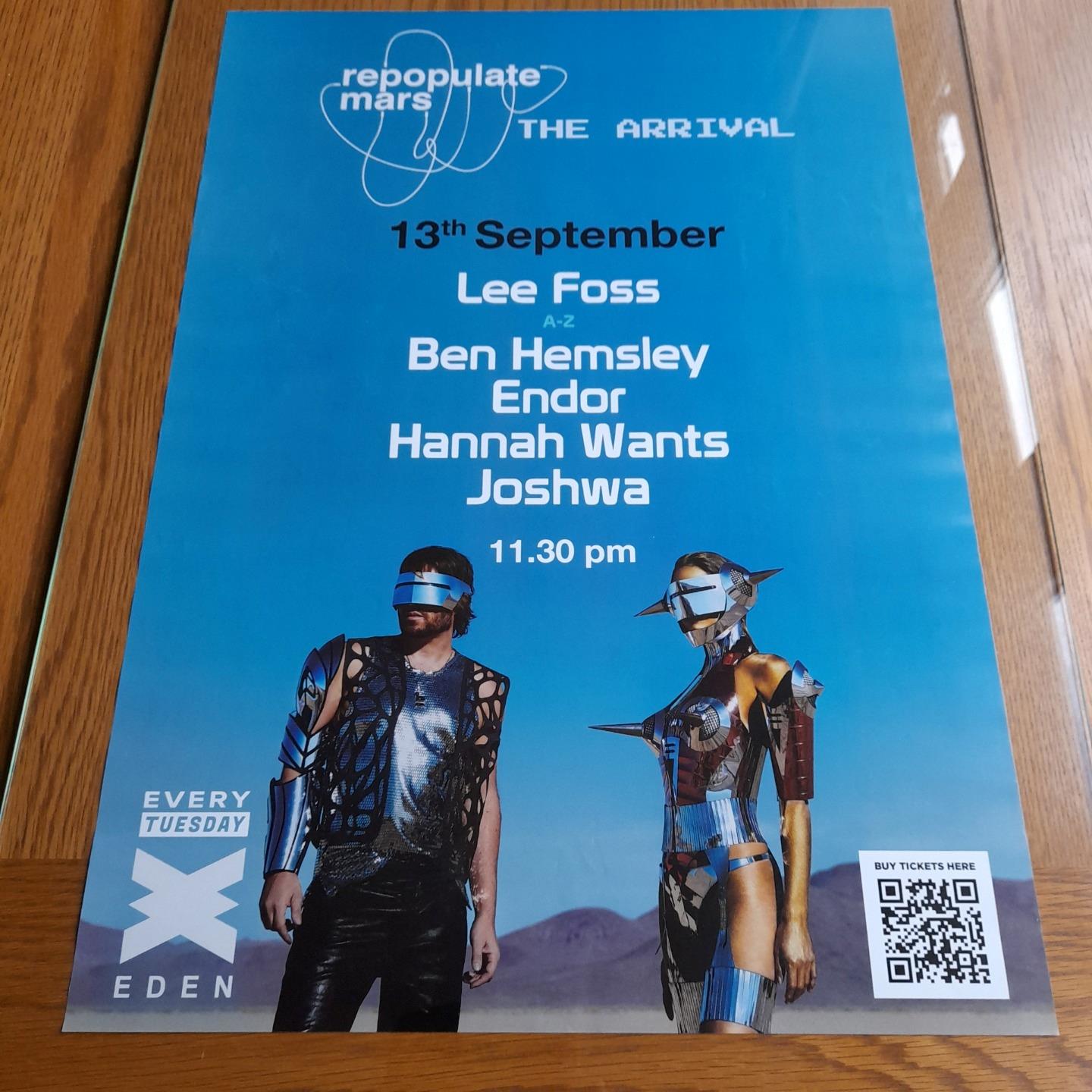 REPOPULATE MARS LEE FOSS @ EDEN IBIZA 2022 - IBIZA CLUB POSTERS - DJ HOUSE MUSIC - Picture 24 of 24