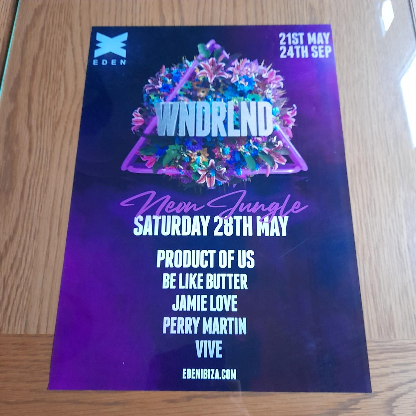 WNDRLND NEON JUNGLE @ EDEN IBIZA 2022 - IBIZA CLUB POSTERS - DJ HOUSE MUSIC - Picture 12 of 12
