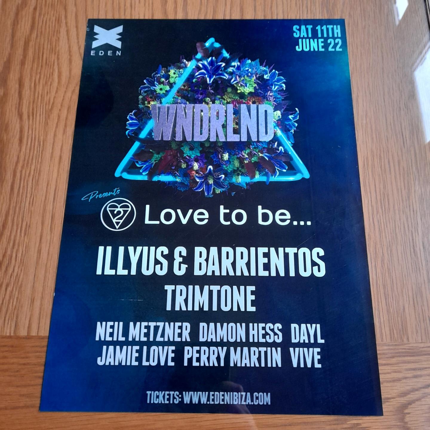 WNDRLND NEON JUNGLE @ EDEN IBIZA 2022 - IBIZA CLUB POSTERS - DJ HOUSE MUSIC - Picture 8 of 12