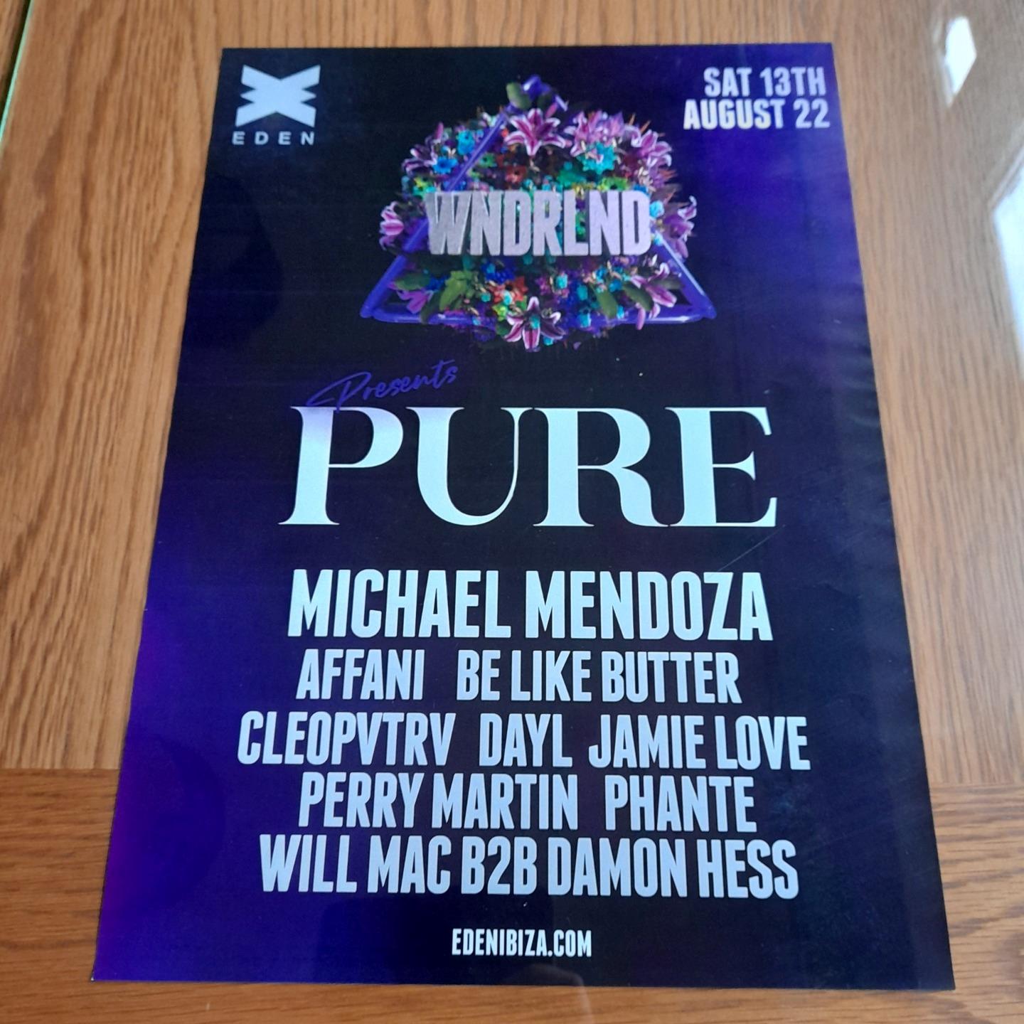 WNDRLND NEON JUNGLE @ EDEN IBIZA 2022 - IBIZA CLUB POSTERS - DJ HOUSE MUSIC - Picture 9 of 12