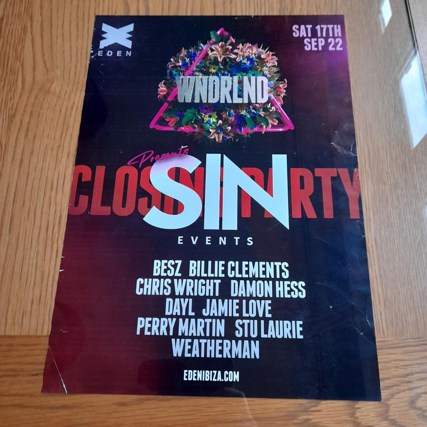 WNDRLND NEON JUNGLE @ EDEN IBIZA 2022 - IBIZA CLUB POSTERS - DJ HOUSE MUSIC - Picture 11 of 12
