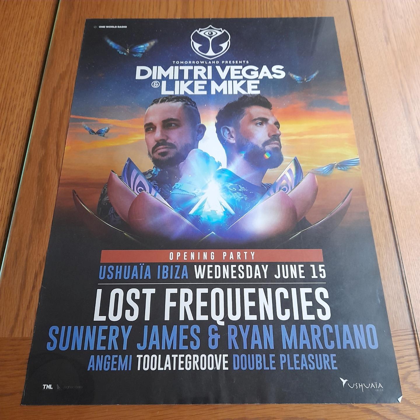 TOMORROWLAND @ USHUAIA IBIZA 2022 - IBIZA CLUB POSTERS - DJ EDM HOUSE MUSIC