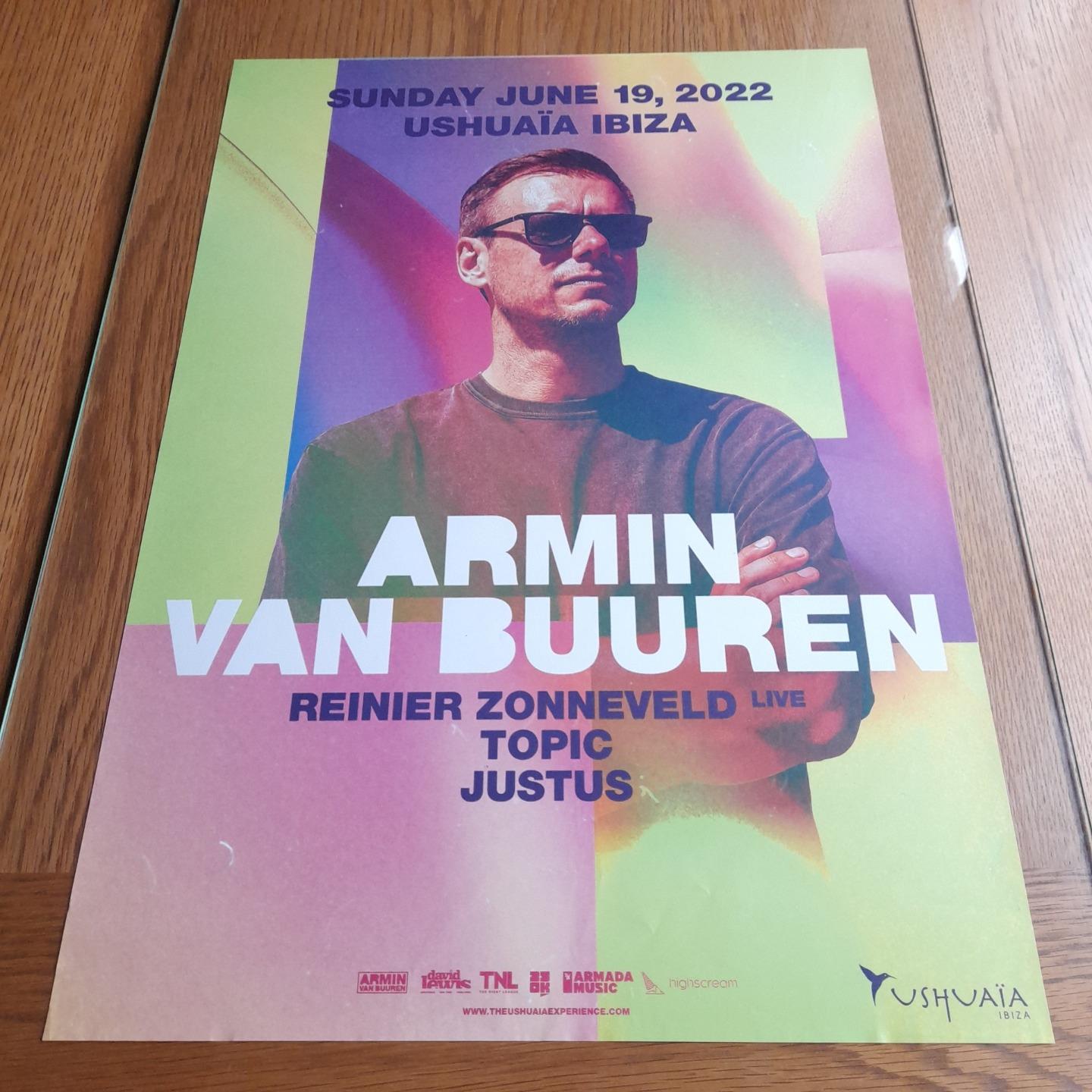 ARMIN VAN BUUREN @ USHUAIA IBIZA 2022 - IBIZA CLUB POSTERS - DJ HOUSE MUSIC