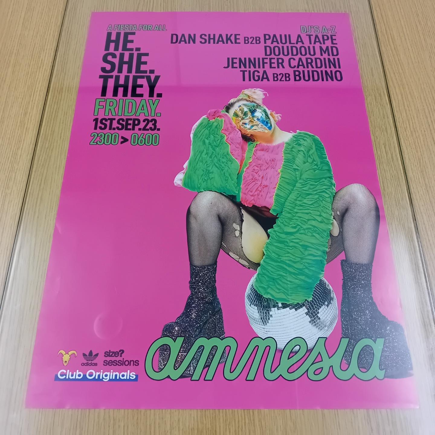 HE / SHE / THEY @ AMNESIA IBIZA 2023 - IBIZA CLUB POSTERS - DJ HOUSE MUSIC - Picture 11 of 12