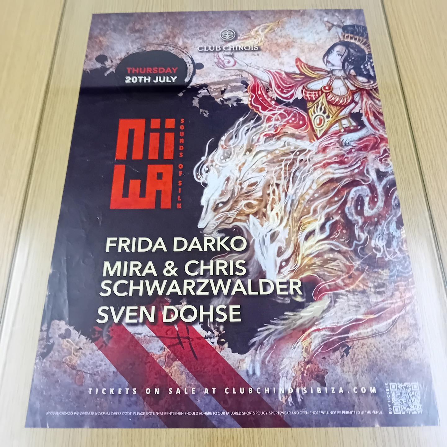 NIIWA @ CLUB CHINOIS IBIZA 2023 - IBIZA CLUB POSTERS - DJ DANCE HOUSE MUSIC - Picture 18 of 24