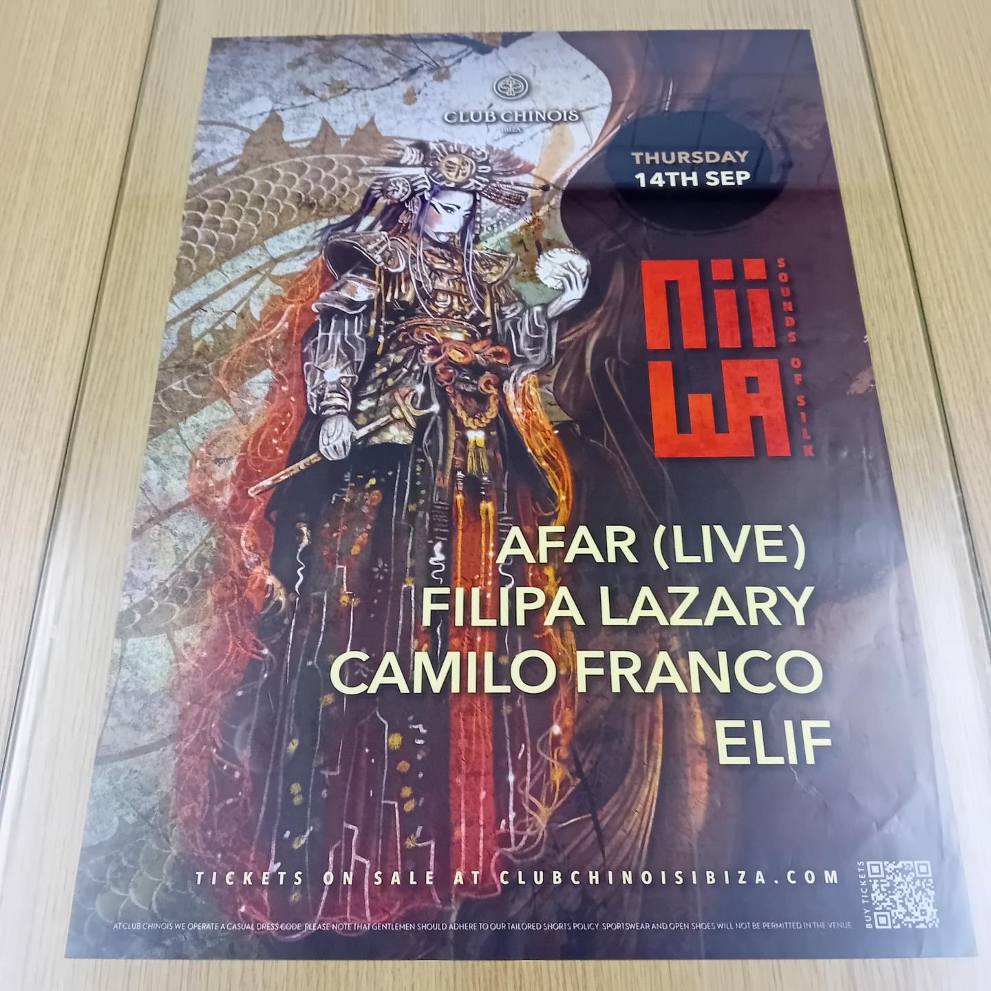 NIIWA @ CLUB CHINOIS IBIZA 2023 - IBIZA CLUB POSTERS - DJ DANCE HOUSE MUSIC - Picture 22 of 24