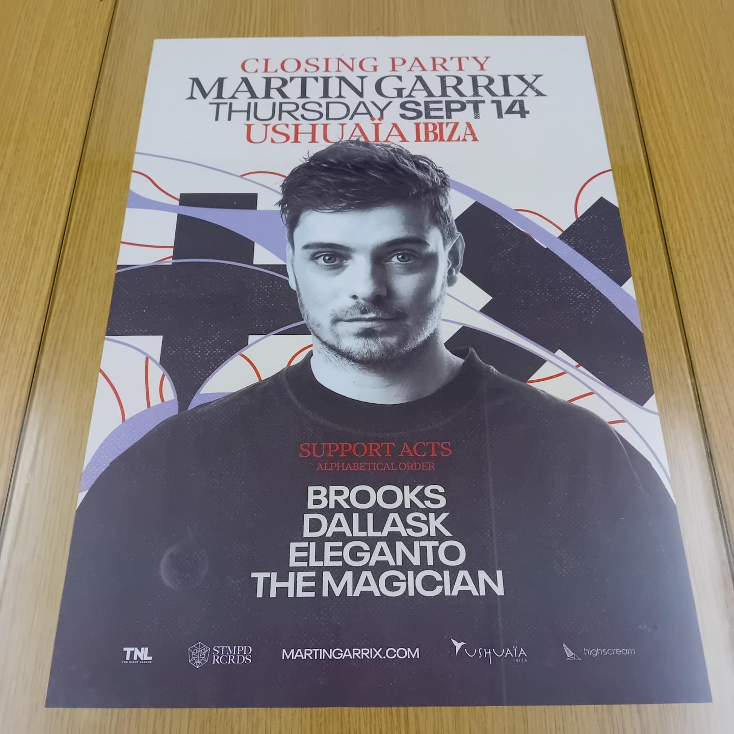 MARTIN GARRIX @ USHUAIA IBIZA 2023 - IBIZA CLUB POSTERS - DJ EDM HOUSE MUSIC - Picture 18 of 18