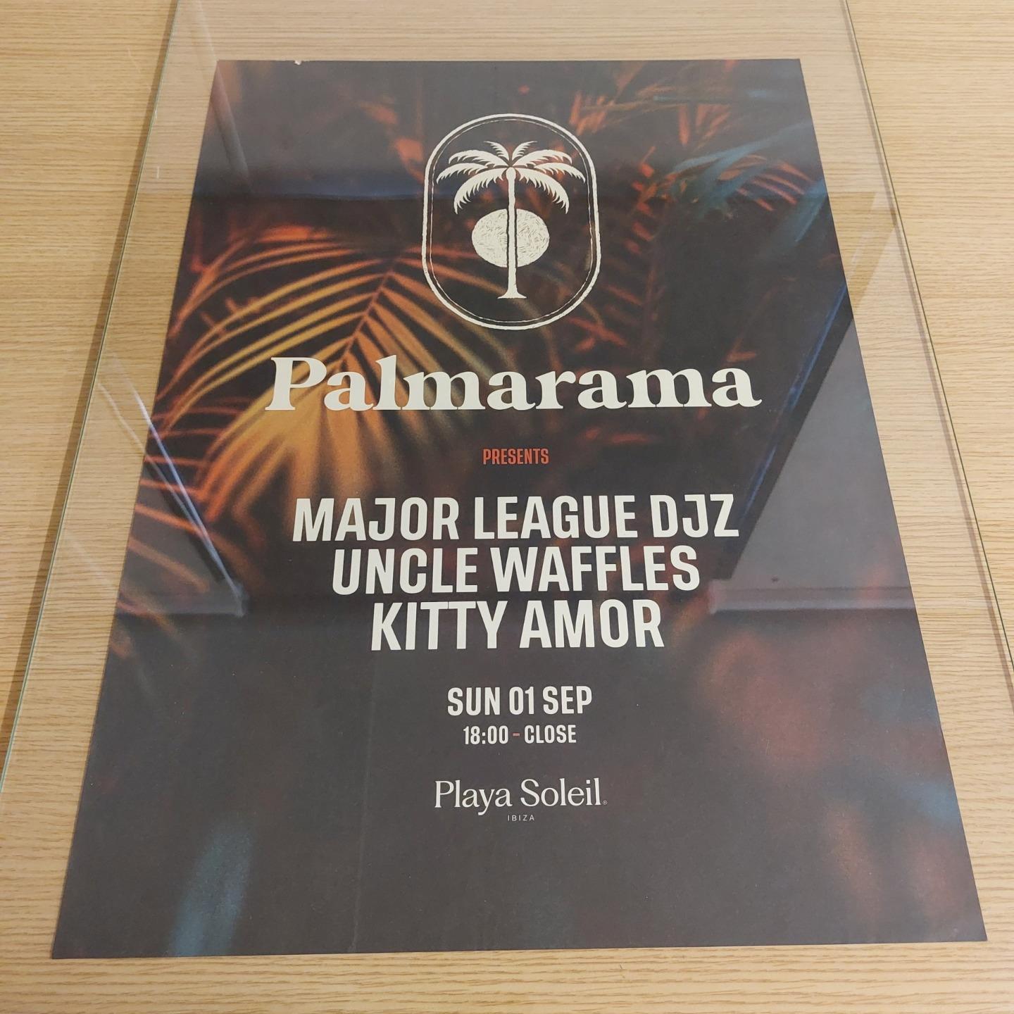 PALMARAMA 2024 @ PLAYA SOLEIL IBIZA - IBIZA CLUB POSTERS - DJ HOUSE MUSIC - Picture 7 of 10