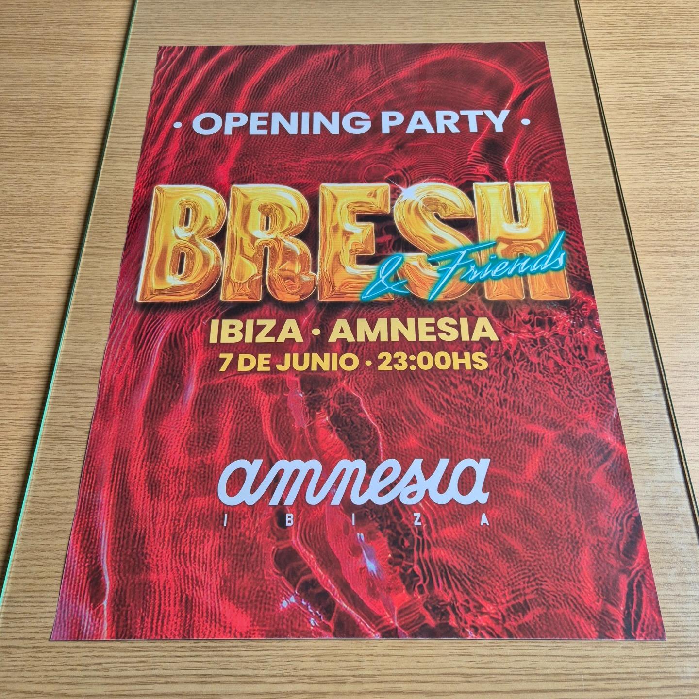 BRESH 2025 @ AMNESIA IBIZA - IBIZA CLUB POSTERS - DJ REGGAETON HOUSE MUSIC