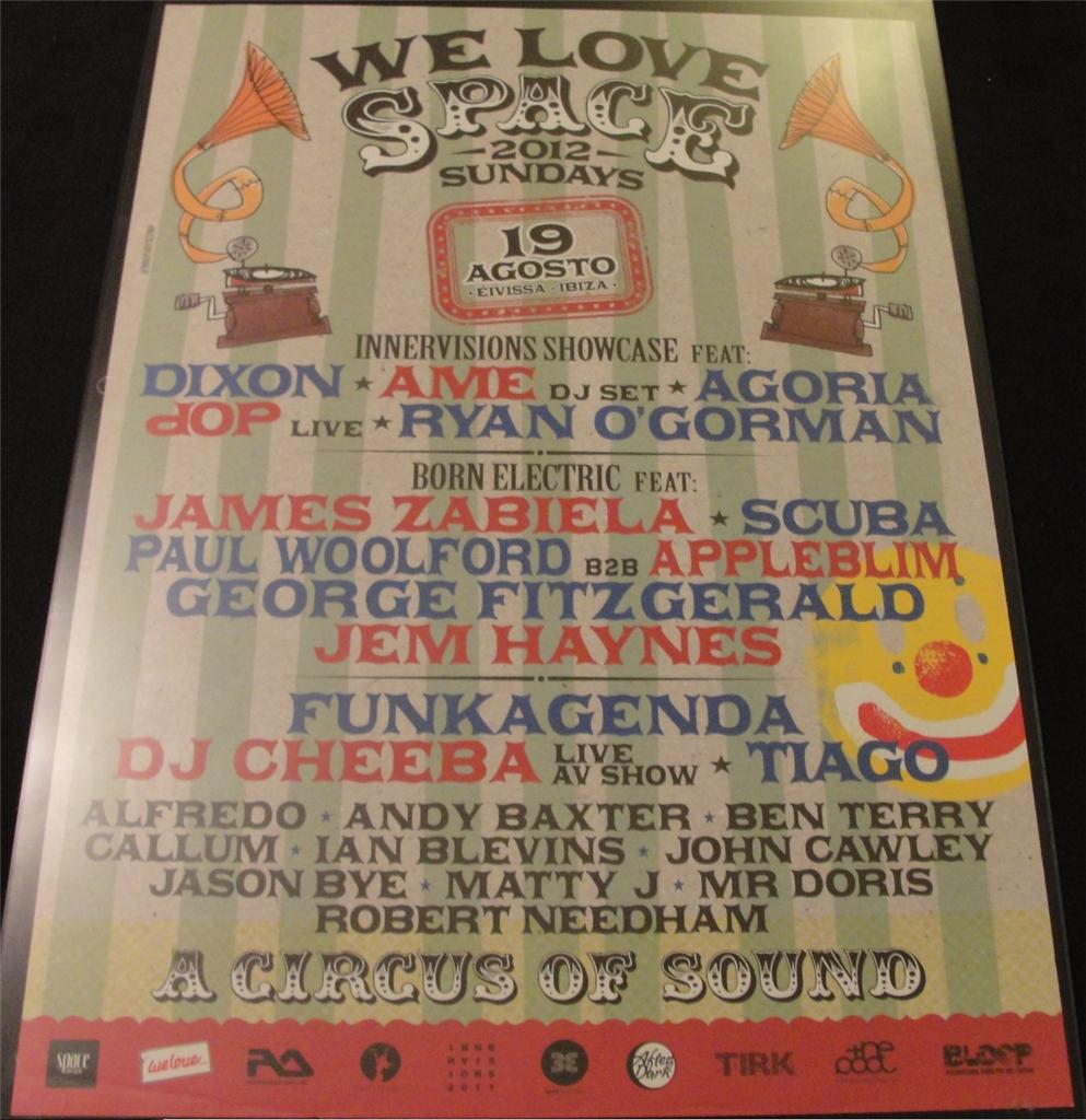 WE LOVE SPACE 2012 @ SPACE IBIZA - IBIZA CLUB POSTER - HAUSMUSIK DJ - Bild 8 von 14