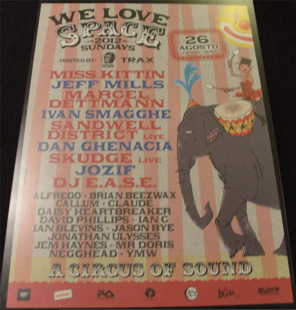 WE LOVE SPACE 2012 @ SPACE IBIZA - IBIZA CLUB POSTER - HAUSMUSIK DJ - Bild 9 von 14