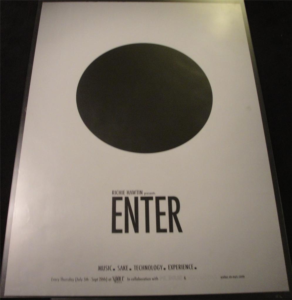 RICHIE HAWTIN ENTER 2012 @ SPACE IBIZA - IBIZA CLUB POSTERS - TECHNO MUSIC DJ - Picture 8 of 8