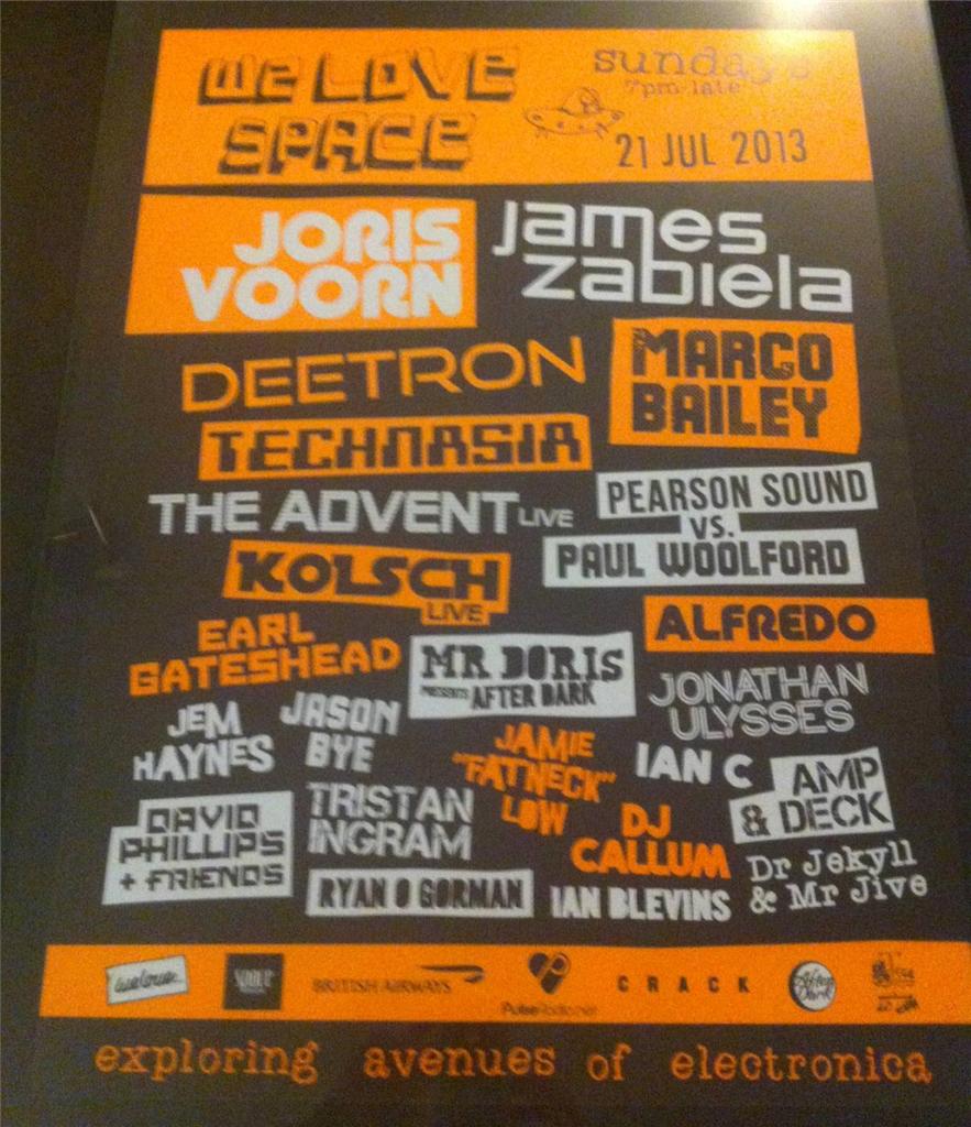 WE LOVE SPACE 2013 @ SPACE IBIZA - IBIZA CLUB POSTERS - BALEARIC HOUSE MUSIC DJ - Picture 7 of 12