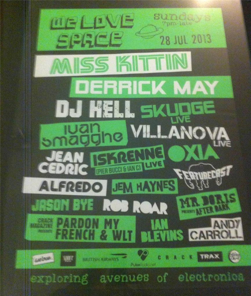 WE LOVE SPACE 2013 @ SPACE IBIZA - IBIZA CLUB POSTERS - BALEARIC HOUSE MUSIC DJ - Picture 8 of 12