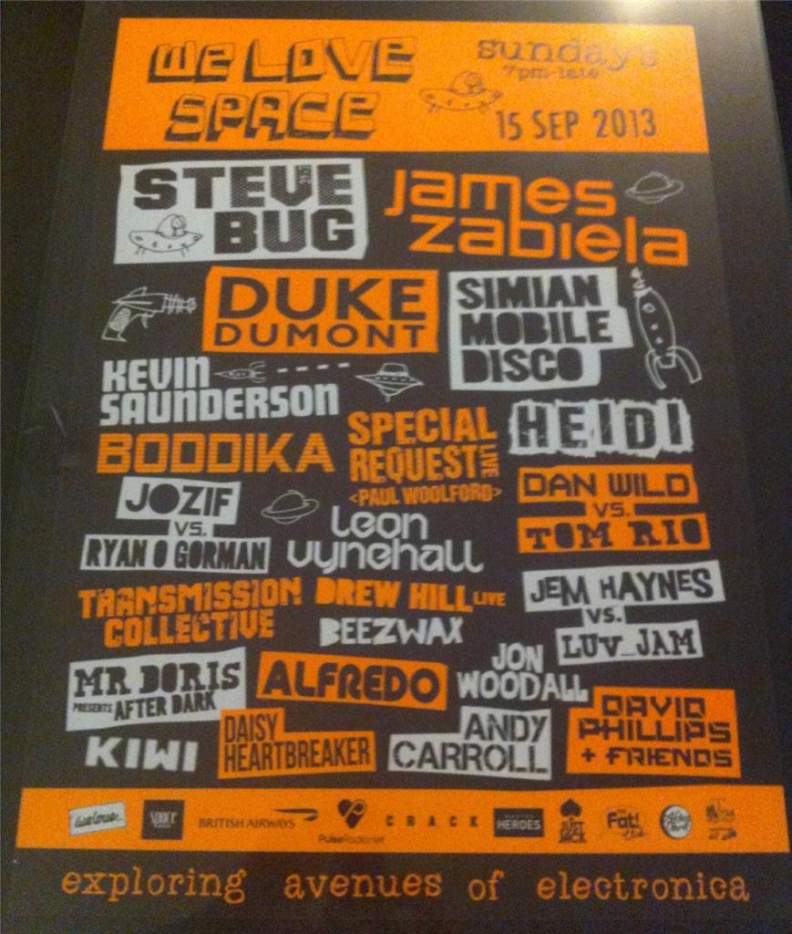 WE LOVE SPACE 2013 @ SPACE IBIZA - IBIZA CLUB POSTERS - BALEARIC HOUSE MUSIC DJ - Picture 11 of 12
