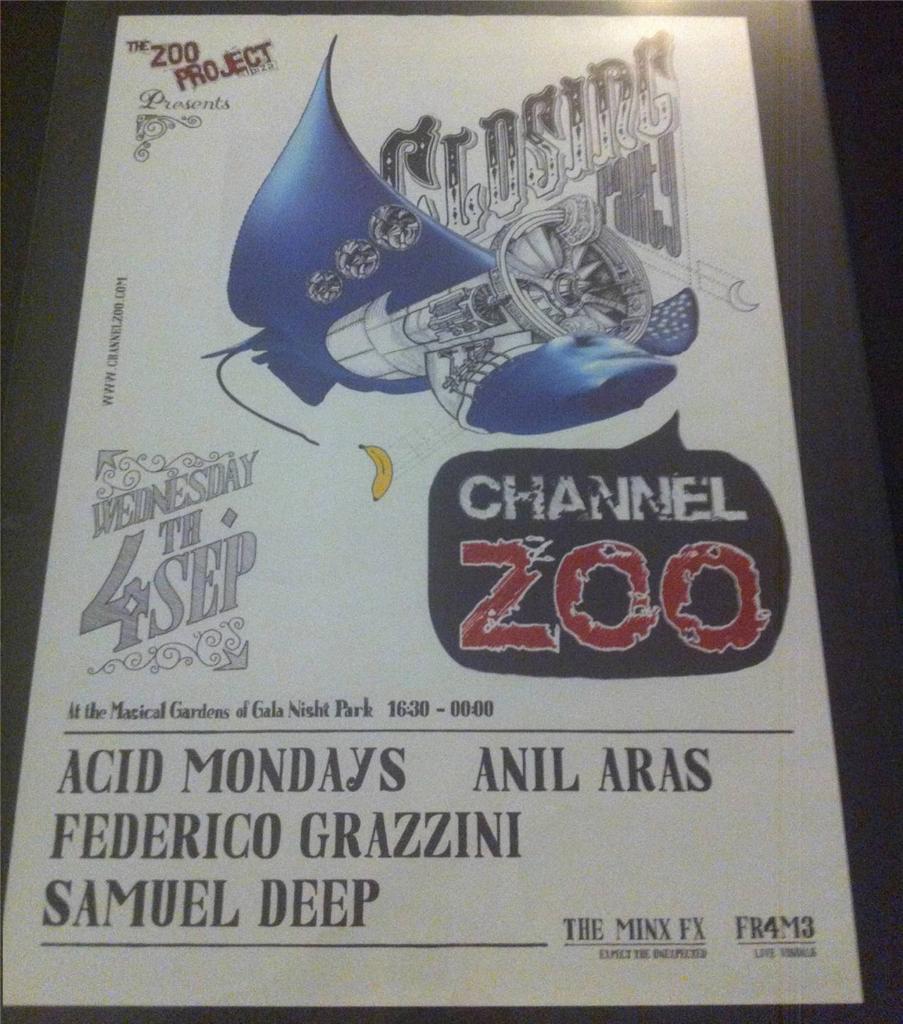 CHANNEL ZOO 2013 @ GALA NIGHT BENIMUSSA PARK - IBIZA CLUB POSTERS - ANIMALS - Picture 10 of 10