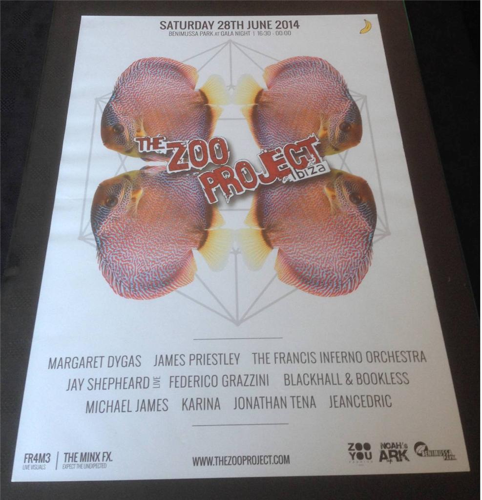 THE ZOO PROJECT 2014 @ GALA NIGHT BENIMUSSA PARK - IBIZA CLUB POSTERS - ANIMALS - Picture 7 of 19