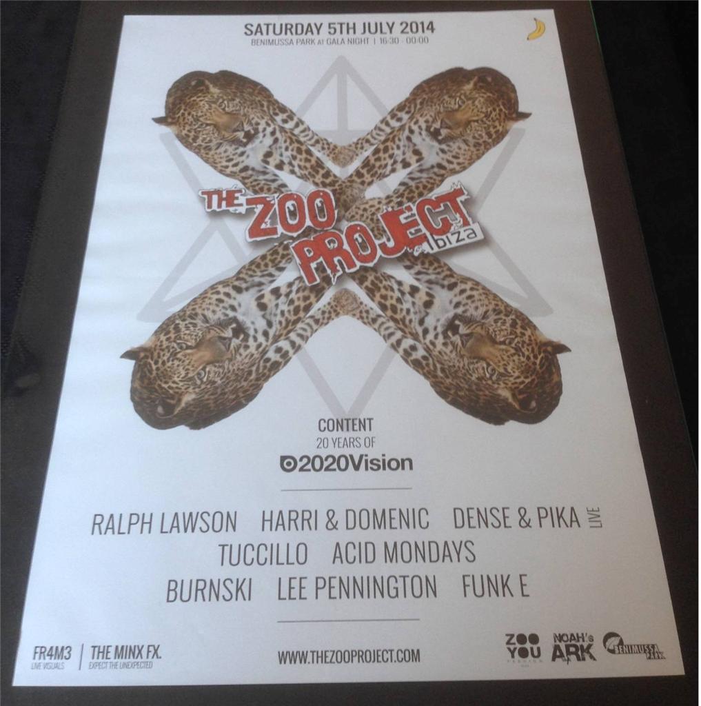 THE ZOO PROJECT 2014 @ GALA NIGHT BENIMUSSA PARK - IBIZA CLUB POSTERS - ANIMALS - Picture 8 of 19