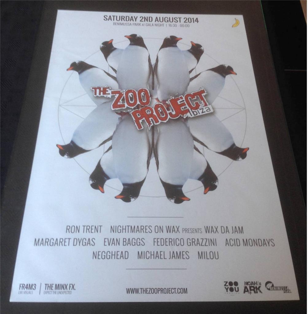 THE ZOO PROJECT 2014 @ GALA NIGHT BENIMUSSA PARK - IBIZA CLUB POSTERS - ANIMALS - Picture 12 of 19