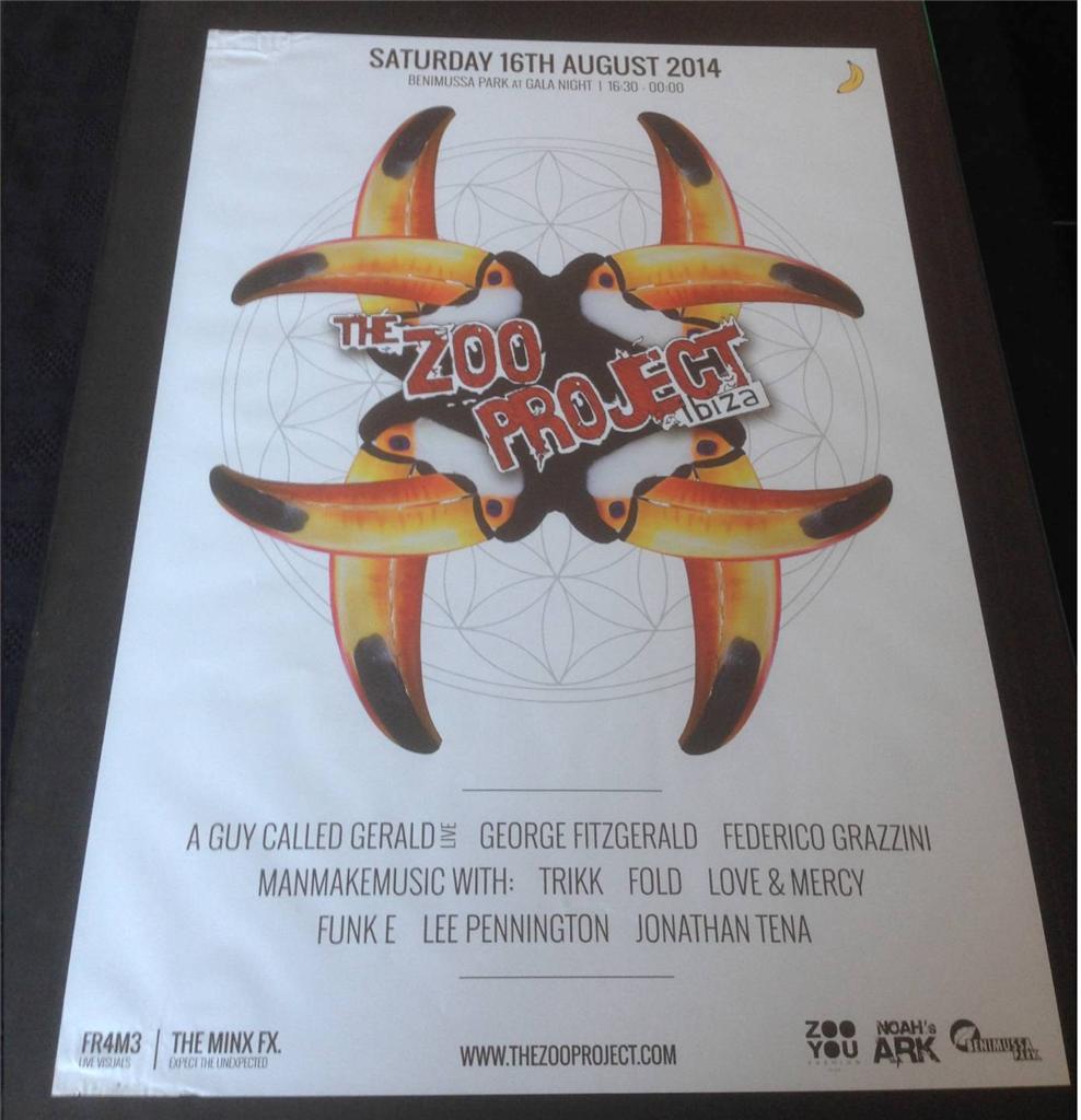 THE ZOO PROJECT 2014 @ GALA NIGHT BENIMUSSA PARK - IBIZA CLUB POSTERS - ANIMALS - Picture 14 of 19