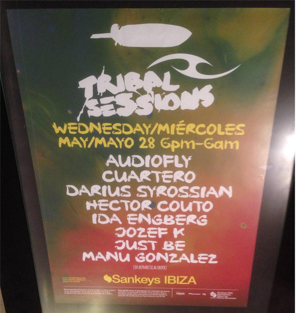 TRIBAL SESSIONS 2014 @ SANKEYS CLUB - IBIZA CLUB POSTERS - HOUSE MUSIC DJ