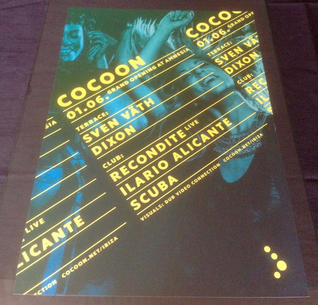 COCOON 2015 SVEN VATH @ AMNESIA CLUB - IBIZA CLUB POSTERS - TECHNO MUSIC DJ
