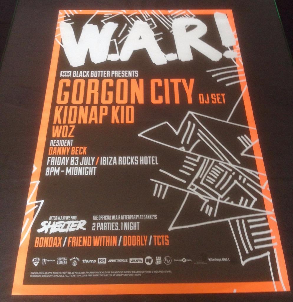WE ARE ROCKSTARS W.A.R 2015 @ IBIZA ROCKS HOTEL - IBIZA CLUB POSTERS - DJ MUSIC - Picture 6 of 16