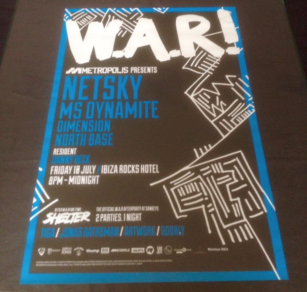 WE ARE ROCKSTARS W.A.R 2015 @ IBIZA ROCKS HOTEL - IBIZA CLUB POSTERS - DJ MUSIC - Picture 7 of 16
