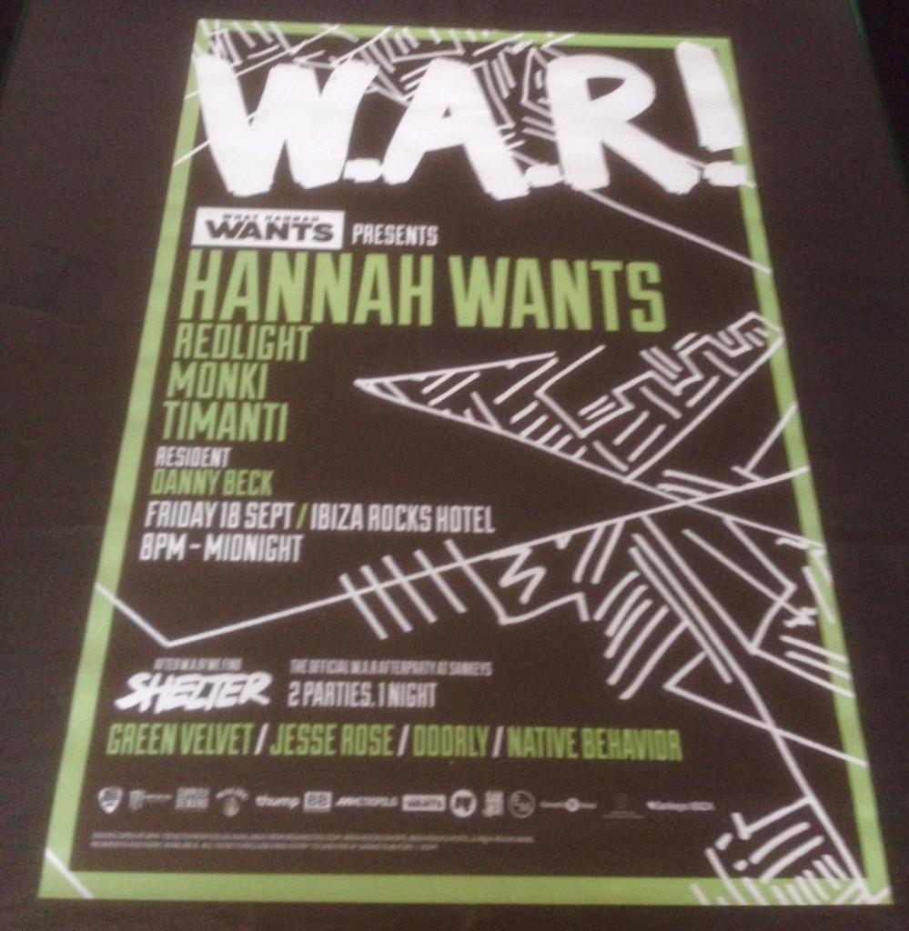 WE ARE ROCKSTARS W.A.R 2015 @ IBIZA ROCKS HOTEL - IBIZA CLUB POSTERS - DJ MUSIC - Picture 16 of 16