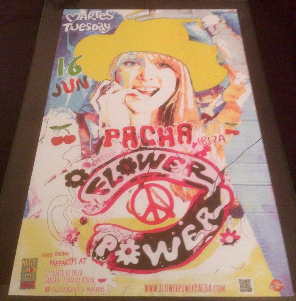 FLOWER POWER 2015 @ PACHA CLUB - IBIZA CLUB POSTERS - HIPPY 60s 70s 80s MUSIC - Picture 2 of 16