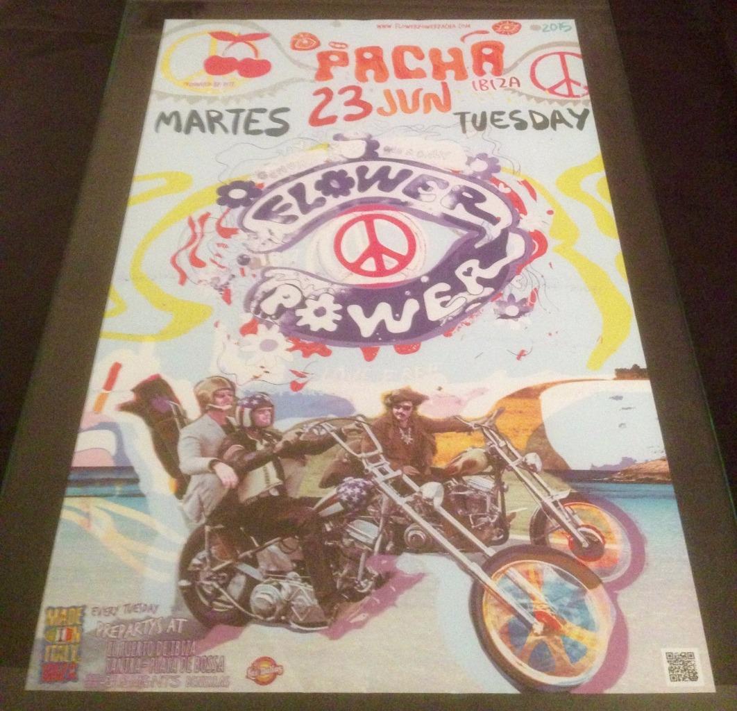 FLOWER POWER 2015 @ PACHA CLUB - IBIZA CLUB POSTERS - HIPPY 60s 70s 80s MUSIC - Picture 3 of 16