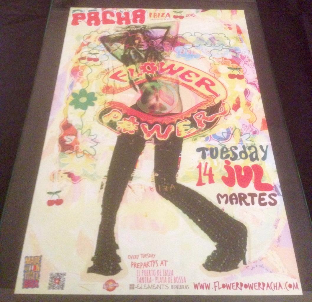 FLOWER POWER 2015 @ PACHA CLUB - IBIZA CLUB POSTERS - HIPPY 60s 70s 80s MUSIC - Picture 6 of 16