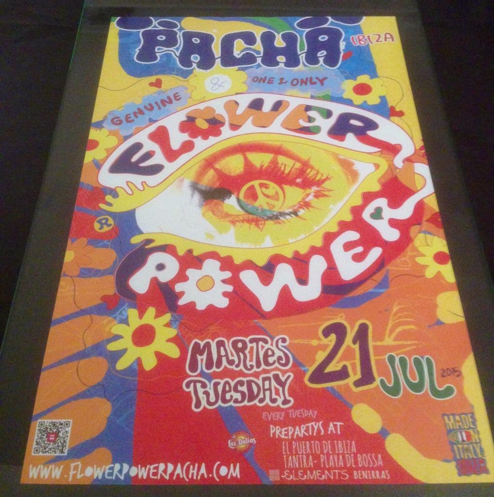 FLOWER POWER 2015 @ PACHA CLUB - IBIZA CLUB POSTERS - HIPPY 60s 70s 80s MUSIC - Picture 7 of 16