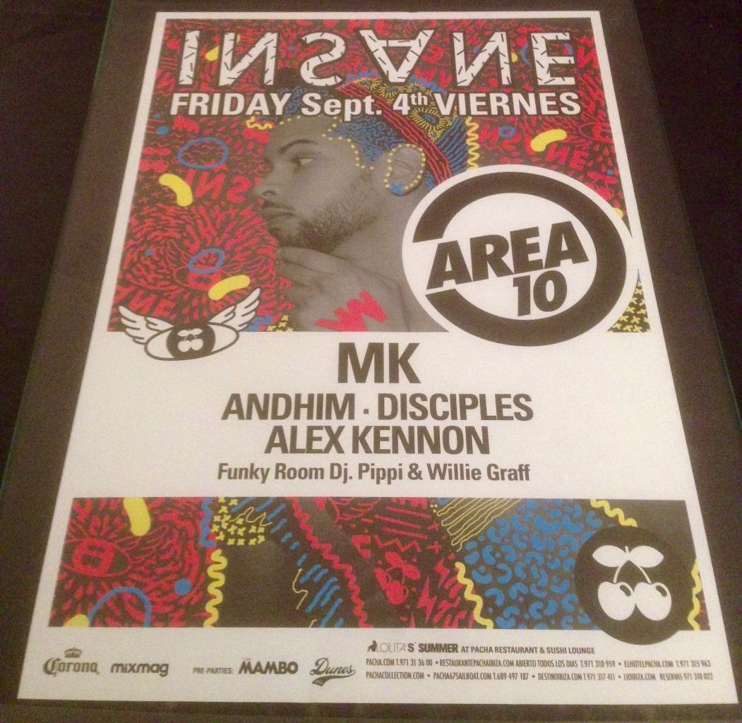 INSANE 2015 @ PACHA CLUB - IBIZA CLUB POSTERS - DEEP HOUSE TECHNO MUSIC DJ - Picture 15 of 19
