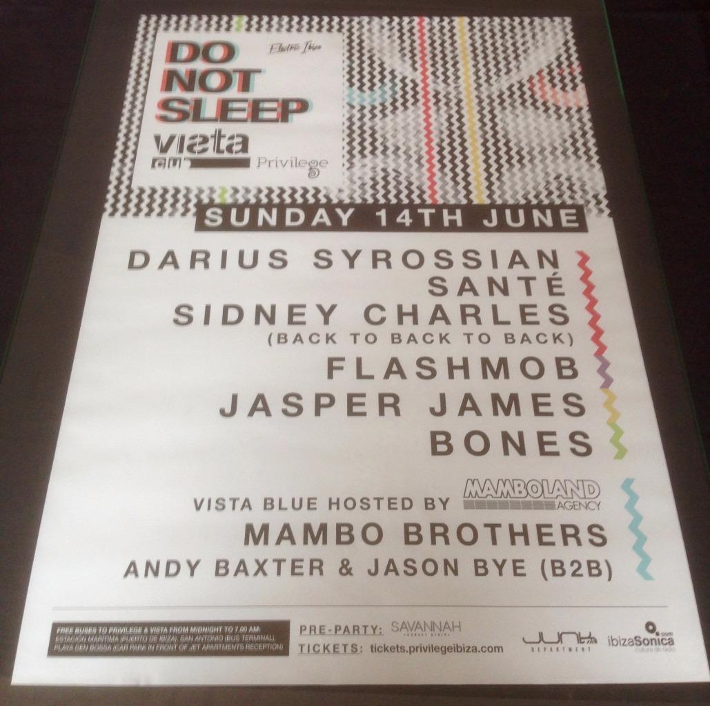 DO NOT SLEEP 2015 @ PRIVILEGE CLUB - IBIZA CLUB POSTERS - HOUSE MUSIC DJ - Picture 3 of 12