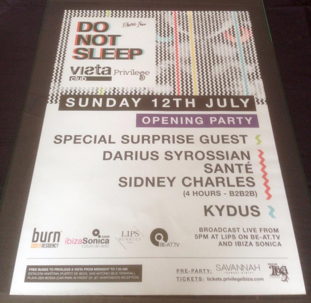 DO NOT SLEEP 2015 @ PRIVILEGE CLUB - IBIZA CLUB POSTERS - HOUSE MUSIC DJ - Picture 4 of 12