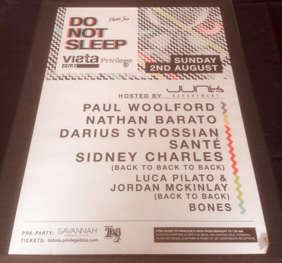 DO NOT SLEEP 2015 @ PRIVILEGE CLUB - IBIZA CLUB POSTERS - HOUSE MUSIC DJ - Picture 7 of 12