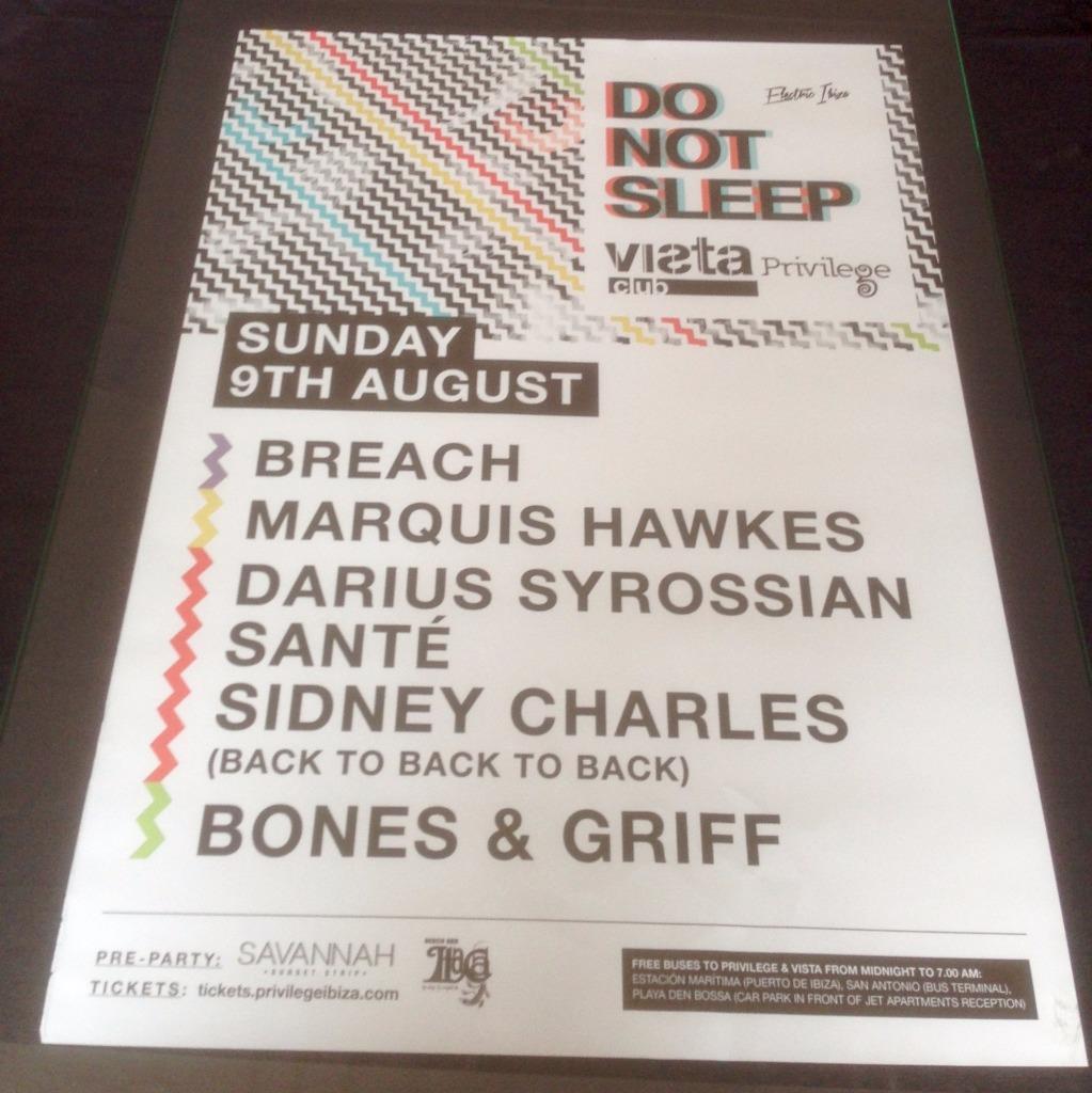 DO NOT SLEEP 2015 @ PRIVILEGE CLUB - IBIZA CLUB POSTERS - HOUSE MUSIC DJ - Picture 8 of 12