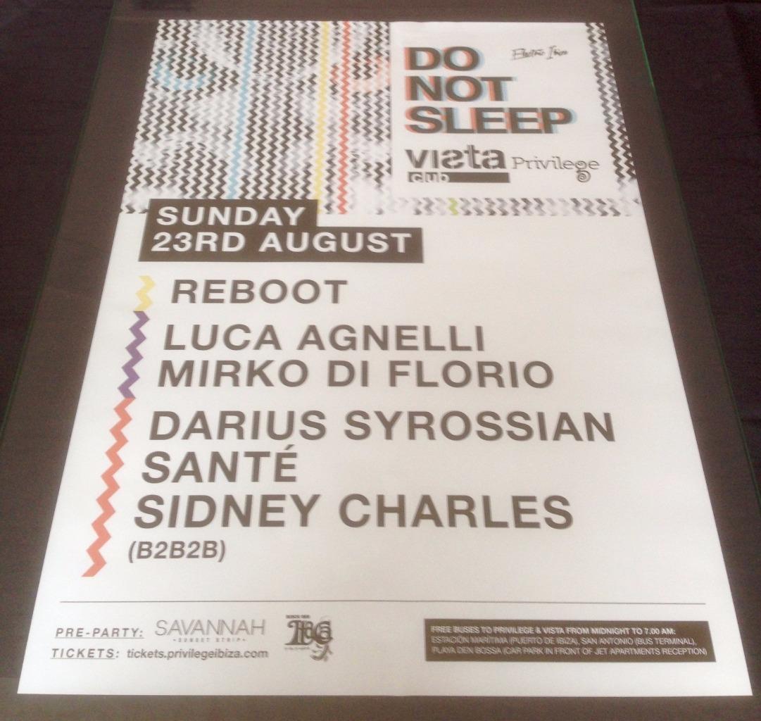 DO NOT SLEEP 2015 @ PRIVILEGE CLUB - IBIZA CLUB POSTERS - HOUSE MUSIC DJ - Picture 9 of 12