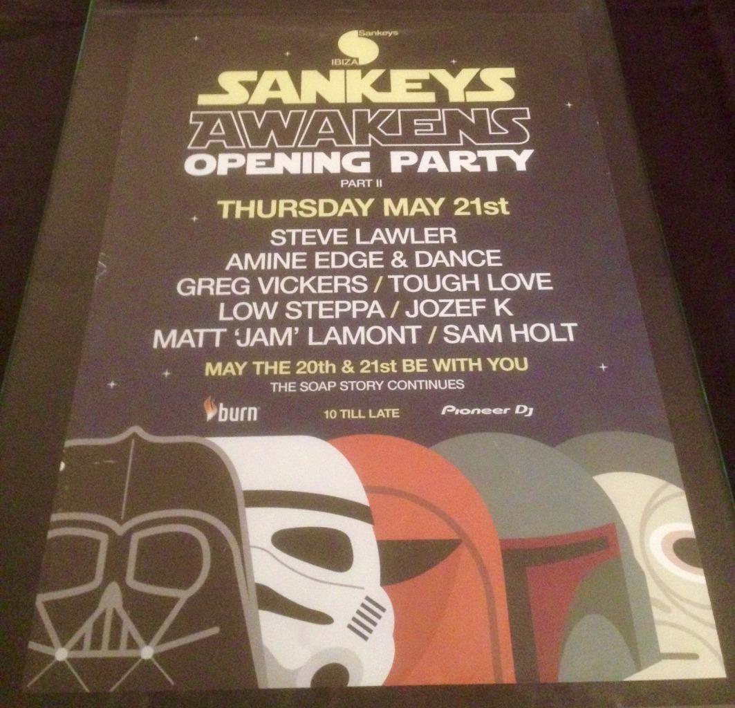 OPENING / ABODE / OTHERS / CLOSING 2015 @ SANKEYS CLUB - IBIZA CLUB POSTERS - DJ - Picture 3 of 11